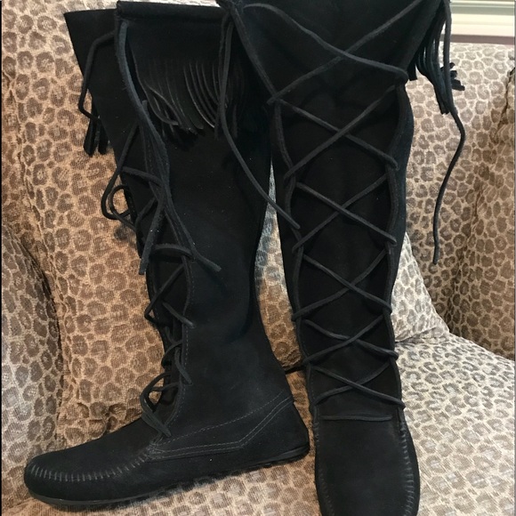 boho black boots